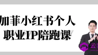 加菲小红书个人职业IP陪跑课