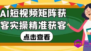 AI短视频矩阵获客实操精准获客