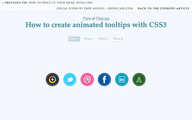 Tips & Tricks: How to create animated tooltips with CSS3