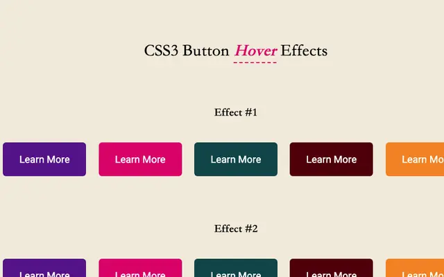 CSS3鼠标Hover按钮动画特效 CSS3鼠标Hover按钮动画特效