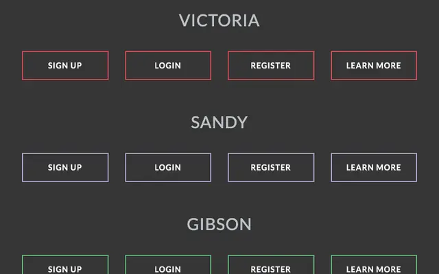 纯CSS3边框按钮悬停特效