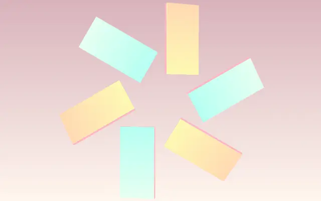 六角形结构旋转HTML5特效