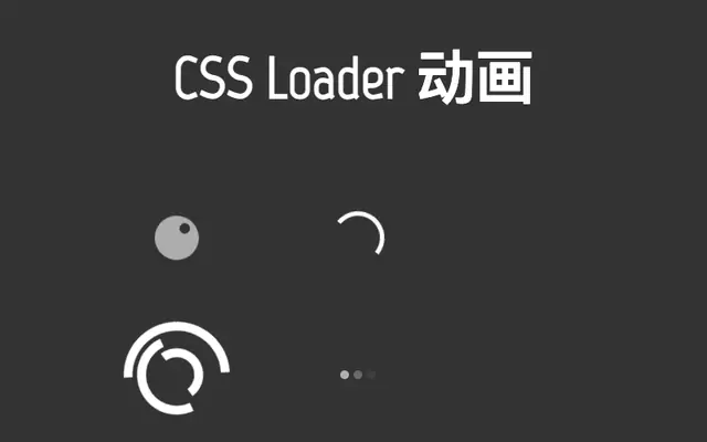 纯css3简易加载图标动画特效