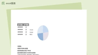 浅蓝色大气excel图表模板