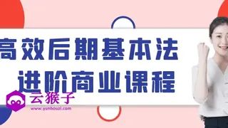 高效后期基本法进阶商业课程