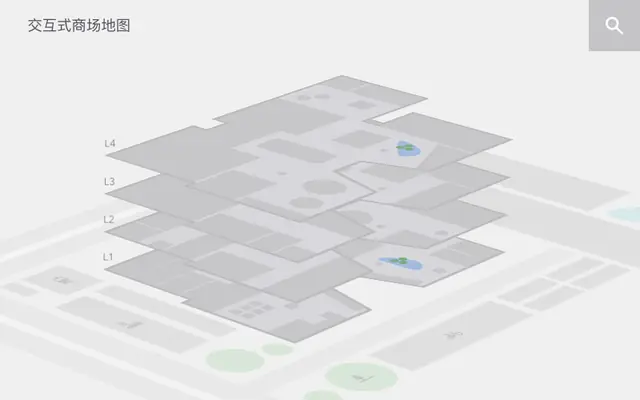 html5 svg交互式3D商场地图特效