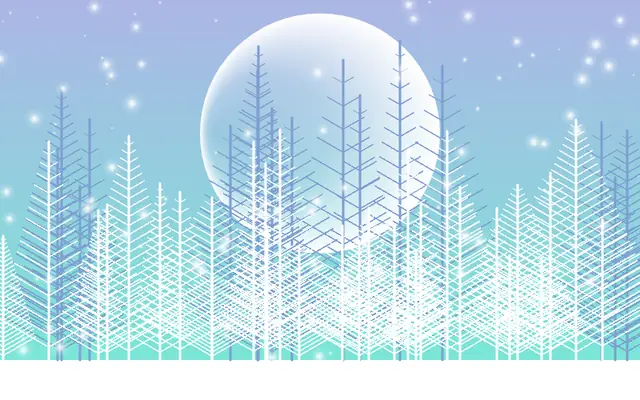 CodePen - snowyLandscape (snowy landscape winter) - created by pure JavaScript and canvas