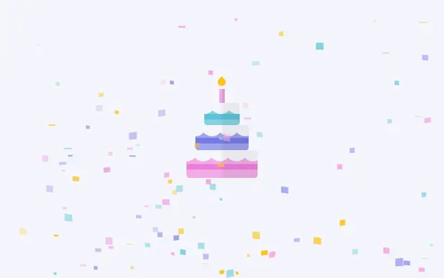 纸屑飘落生日蛋糕CSS3特效 纸屑飘落生日蛋糕CSS3特效