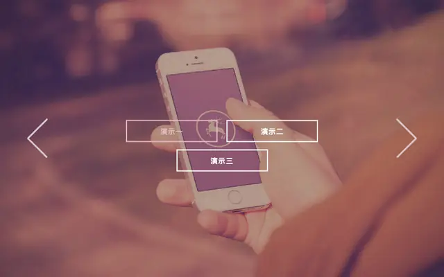 html5响应式全屏图片幻灯片切换效果 | Demo 1