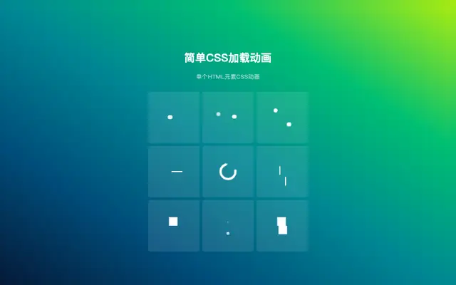简易的loader加载动画特效