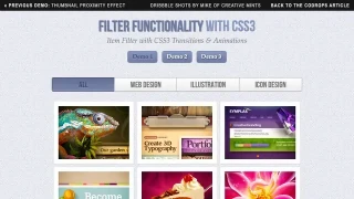 Filter Functionality with CSS3 Filter Functionality with CSS3