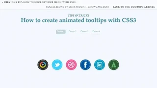 Tips & Tricks: How to create animated tooltips with CSS3