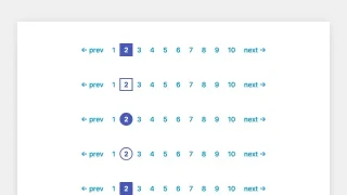 纯CSS3蓝色分页样式代码