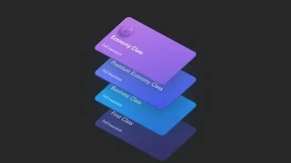 CSS3 3D银行卡片层叠特效 CSS3 3D银行卡片层叠特效