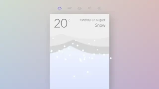 html5带日期的天气预报特效