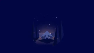 CSS3星空下露营地场景特效 CSS3星空下露营地场景特效