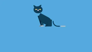 纯css3绘制卡通猫咪动画特效 纯css3绘制卡通猫咪动画特效