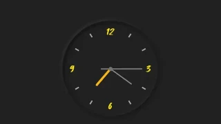 JS+CSS3黑色创意时钟代码 JS+CSS3黑色创意时钟代码