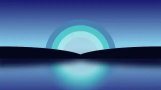 纯css3彩虹水面倒影背景特效 纯css3彩虹水面倒影背景特效