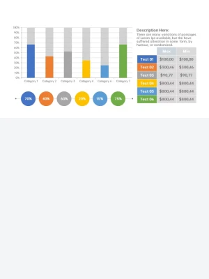柱状图数据分析PPT图表 柱状图数据分析PPT图表