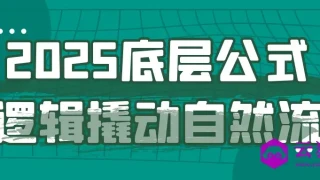 2025底层公式逻辑撬动自然流