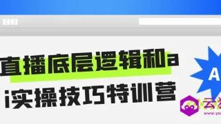 直播底层逻辑和ai实操技巧特训营 直播底层逻辑和ai实操技巧特训营