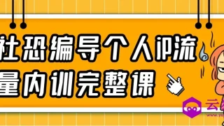 社恐编导个人iP流量内训完整课