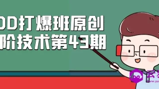 PDD打爆班原创高阶技术第43期 PDD打爆班原创高阶技术第43期