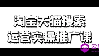 淘宝天猫搜索运营实操推广课 淘宝天猫搜索运营实操推广课