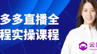 拼多多直播全流程实操课程