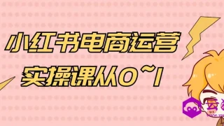 小红书电商运营实操课从0~1