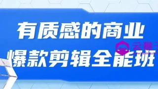 有质感的商业爆款剪辑全能班 有质感的商业爆款剪辑全能班