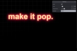 发光字文字模糊在线制作效果必备