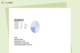 浅蓝色大气excel图表模板