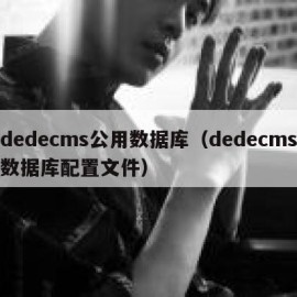 dedecms公用数据库（dedecms数据库配置文件）