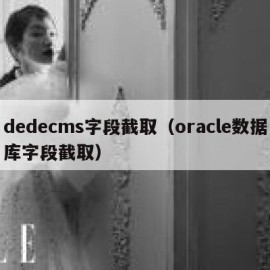 dedecms字段截取（oracle数据库字段截取）