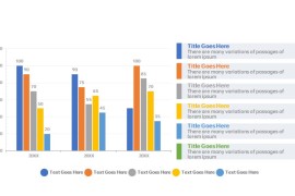 数据柱状图展示PPT模板