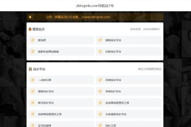 zblog自适应网址收藏单页导航主题 