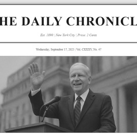 复古单面报纸怀旧报纸图片排版