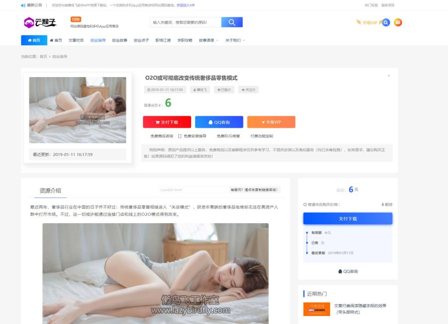 帝国cms自适应响应式知识付费 下载站模板带会员支付整站源码,帝国cms,EmpireCMS,下载站模板,知识付费,第4张