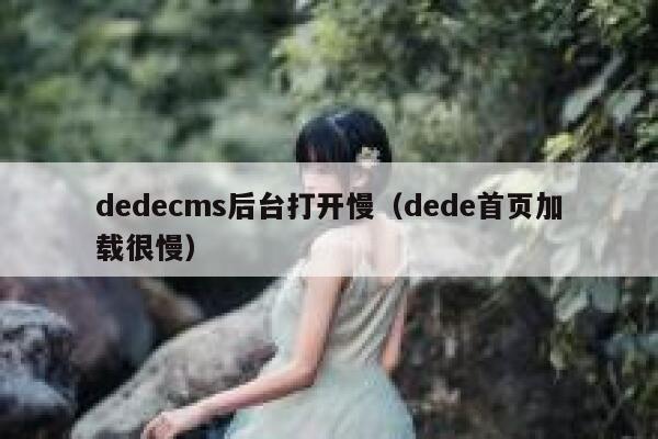 dedecms后台打开慢（dede首页加载很慢）,dedecms教程,织梦cms教程,教程之家,第1张