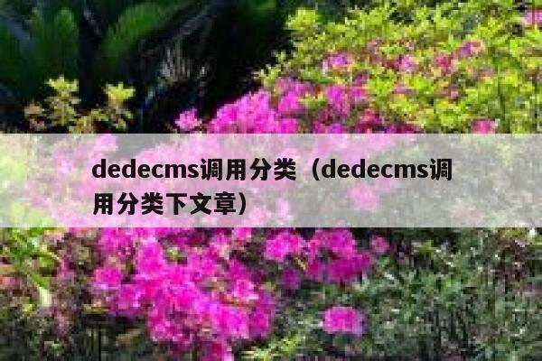dedecms调用分类（dedecms调用分类下文章）,dedecms教程,织梦cms教程,教程之家,第1张