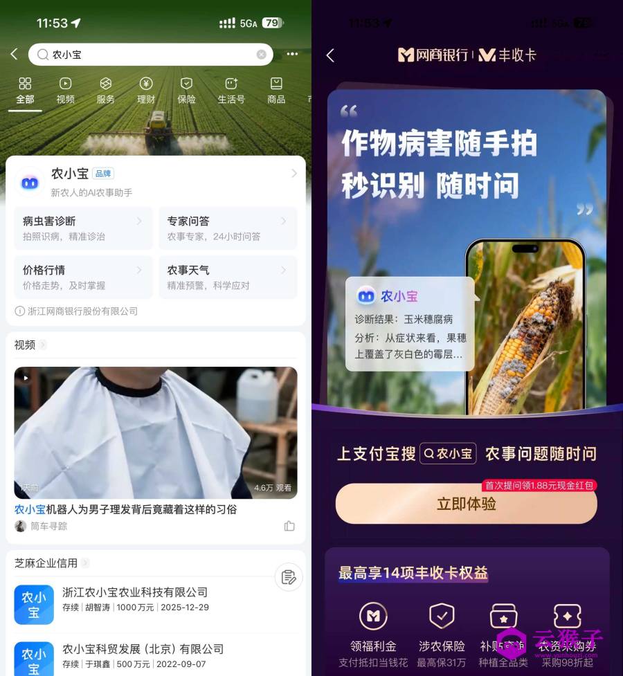 支付宝农小宝首次提问得1.88亓,第1张
