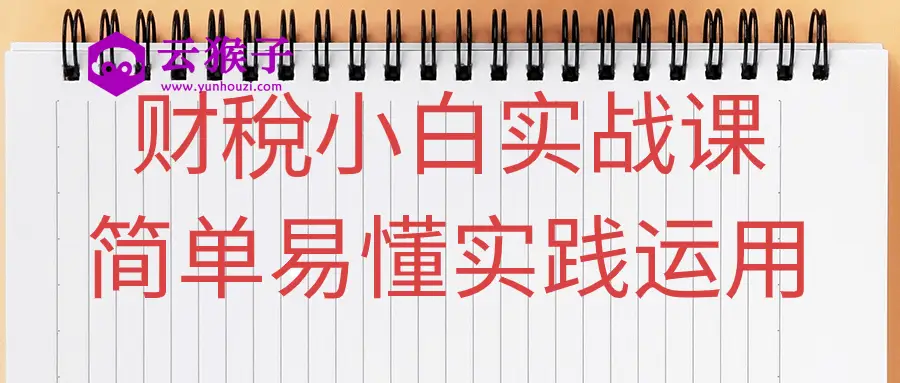 财稅小白实战课简单易懂实践运用,第1张