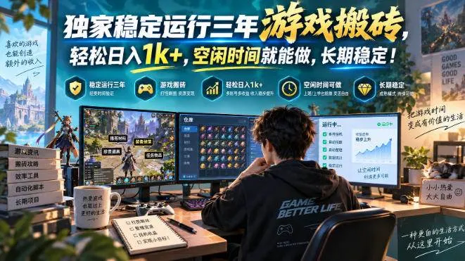 三款AI自动化游戏副业，日入千元，可批量矩阵操作适合新手小白！,第1张