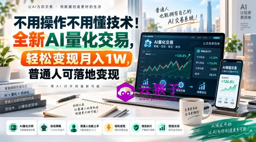 不用操作不用懂技术！全新AI量化交易，轻松变现月入1W，普通人可落地变现！,第1张